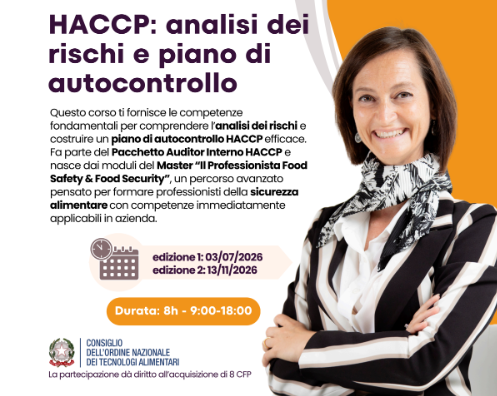  HACCP: Analisi dei Rischi e Piano di Autocontrollo